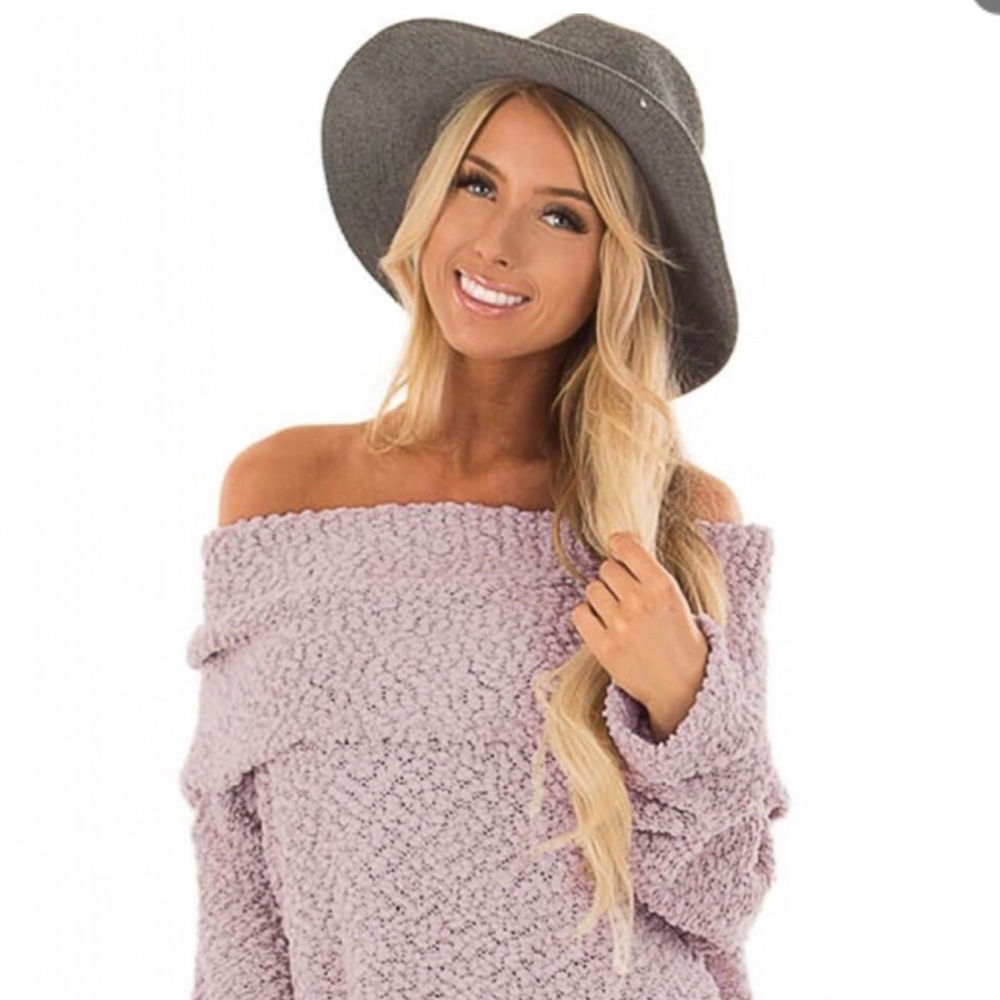 Pink Off The Shoulder Comfy Sweater Size Medium